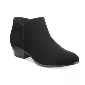 Style & Co. Womens Wileyy Flat Ankle Boots Side Zip Black Size 11M - Picture 1 of 4