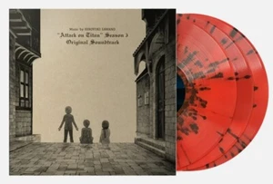 Attack on Titan Season 3 Vinyl Record Soundtrack 3 LP Colossal Titan Red Anime - Picture 1 of 1