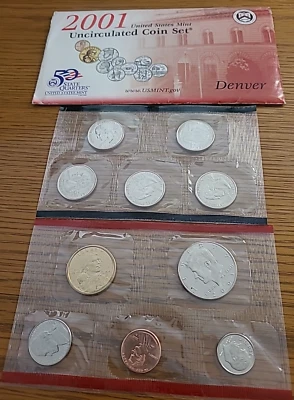 2001-D  US Mint Proof Set w/ State Quarters - Image 1 of 2