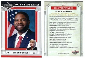 BYRON DONALDS DECISION 2024 VEEPSTAKES VS1 SOUTH FLORIDA CONGRESSMAN - Picture 1 of 3