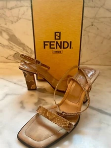 Fendi Phyton sandals size 7 - Picture 1 of 8