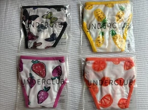 UNDERCLUB 4 Paar Damen weiß Netz Schmetterling Tanga Unterwäsche Höschen ~ Gr. M ~ NEU - Bild 1 von 14