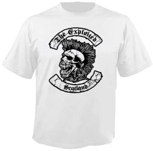 THE EXPLOITED - Scotland - White - T-Shirt - Foto 1 di 1