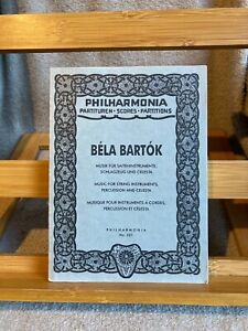 Bartok Musique pour cordes percussions célesta partition de poche Philharmonia