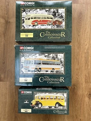Corgi -Connoisseur Coll Bundle x3 Buses Bedford/Burlingham-  33802  36501  35303 — 第 1/4 张图片