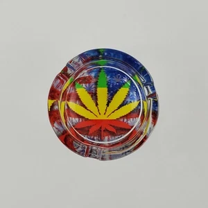 Heavy Glass Ashtray with 3.25" wide 909811-4 - Picture 1 of 3