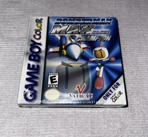 Bomberman MAX Blue Champion GBC Game Boy Color New Sealed H Seam With Hang Tag - Picture 1 of 6