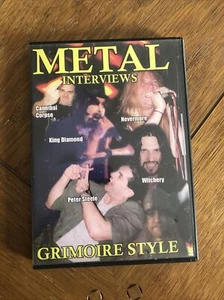 Metal Interviews Grimoire Style (DVD) King Diamond Cannibal Corpse Peter Steele - Imagen 1 de 1