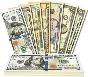 140 Pcs Prop REPLICA Money for Learning Education, for Board Game, Movie, Magic - Picture 1 of 6