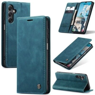 CALIENTE Para Samsung A05S A14 A15 A16 A35 A55 Funda trasera de cuero para teléfono Caseme Foto 1 de 4