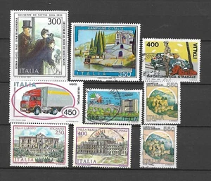 LOTE 6860 DE 9 SELLOS DE ITALIA - Imagen 1 de 1