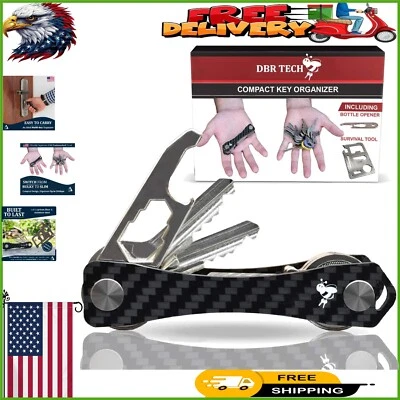 Organizador de llaves inteligentes premium - 4-20 ranuras, mecanismo de bloqueo duradero, regalos Foto 1 de 4