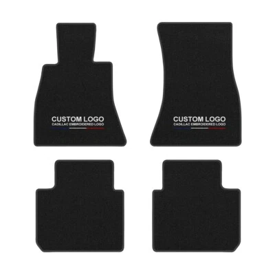 For Cadillac Escalade 1999-2001 black Carpet Velour Car Floor Mats Liners Badge - Imagem 1 de 4