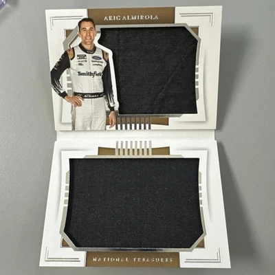 2021 Panini National Treasures Firesuit  16/25 Aric Almirola #AA - Image 1 of 4