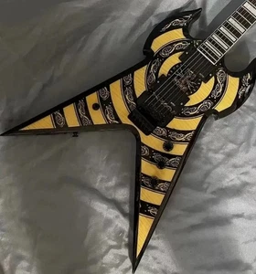 Custom Electric Guitar+Neck Fingerboard Has Rune Inlay - Picture 1 of 2