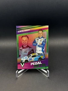 2023 Panini Chronicles Pedal to the Metal Green Parallel #4 Justin Haley - Picture 1 of 2