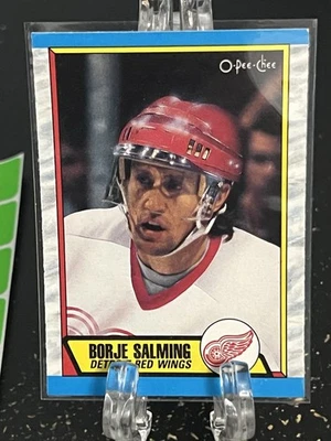 BORJE SALMING----1989-90 O PEE CHEE----DETROIT RED WINGS-----FREE SHIPPING - Image 1 of 2
