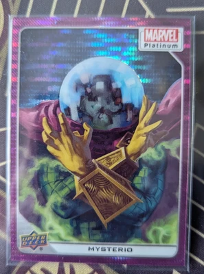 2023 UPPER DECK MARVEL PLATINUM #57 MYSTERIO PINK PULSAR /33 - Image 1 of 2
