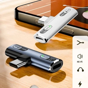 Portable Type-C Adapter USB C to Headphone Type-C Charging Adapter Aluminum - Photo 1 sur 10