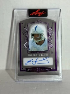 2025 Leaf Sports Heroes Edgerrin James Hall Heroes Blue Prizm Auto /4 COLTS - Picture 1 of 1