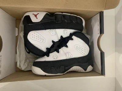 Nike Air Jordan Retro 9 IX Space Jam TD 401812-102 Blanco Negro Niños pequeños Talla 4C Foto 1 de 4