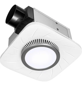 110 CFM Bathroom Exhaust Fan with 1000LM Light 1.0 Sone Shower Ventilation Fan - Picture 1 of 11