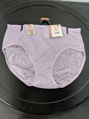 Трусики женские Secret Treasures Brief XS 0-2 фиолетовый лист кружевное нижнее белье нейлон - Изображение 1 из 4