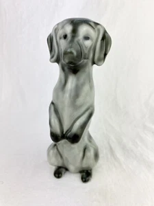 Standing Dachshund Dog Puppy Figurine Ceramic Glazed Craft Animal Statue - Picture 1 of 8