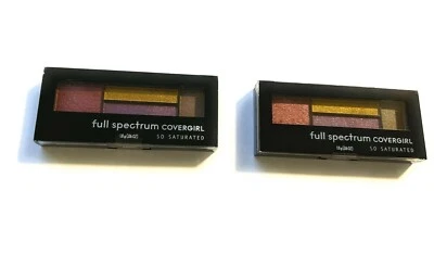 COVERGIRL - LOT OF 2 Full Spectrum So Saturated Eye Shadow Quad Wild - 0.06 oz  - Image 1 of 2
