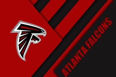 Atlanta Falcons NFL Team Football Home Decor Art Print Poster LARGE 36x24 - Image 1 of 4