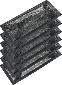 6 Pack 4"X12" Floor Register Trap Cover Screen Air Vent Cover Mesh Filter - Picture 1 of 12