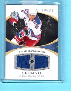 *2010 Ultimate Jerseys Dual MARIAN GABORIK no.UJ-MG #078/100 rangers - Picture 1 of 1