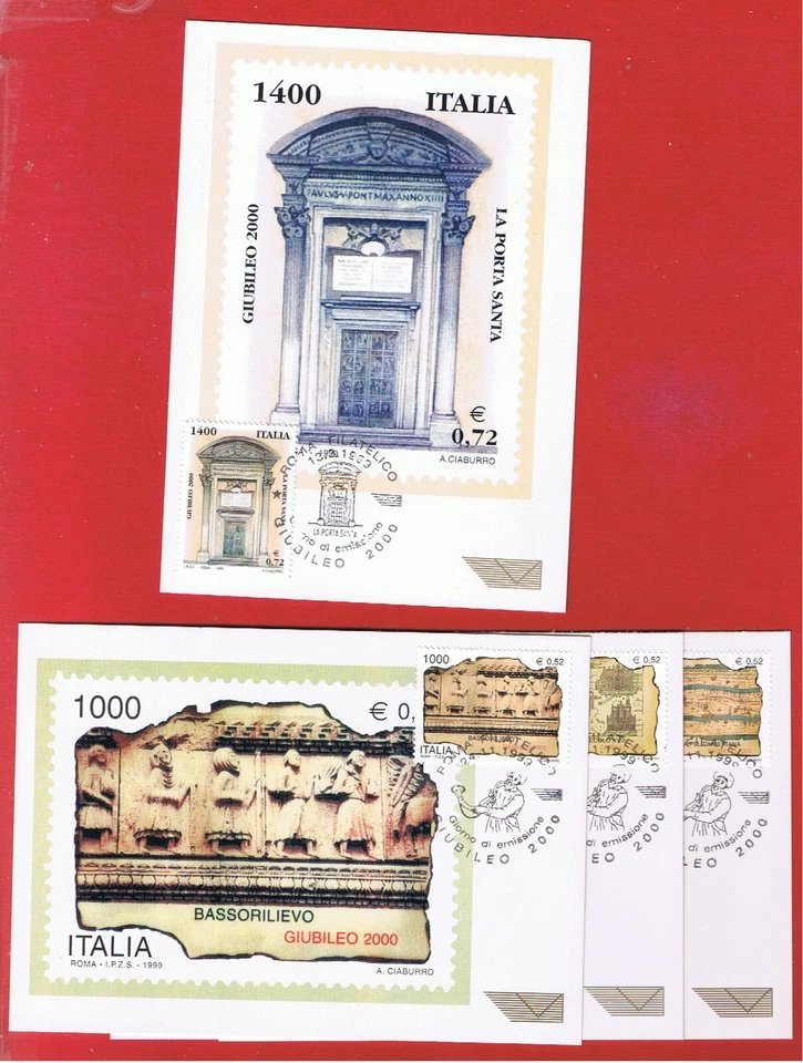 Italy #2281 #2316-18  FDC  Holy Year 2000 Post Cards   Free S/H - Image 1 of 1