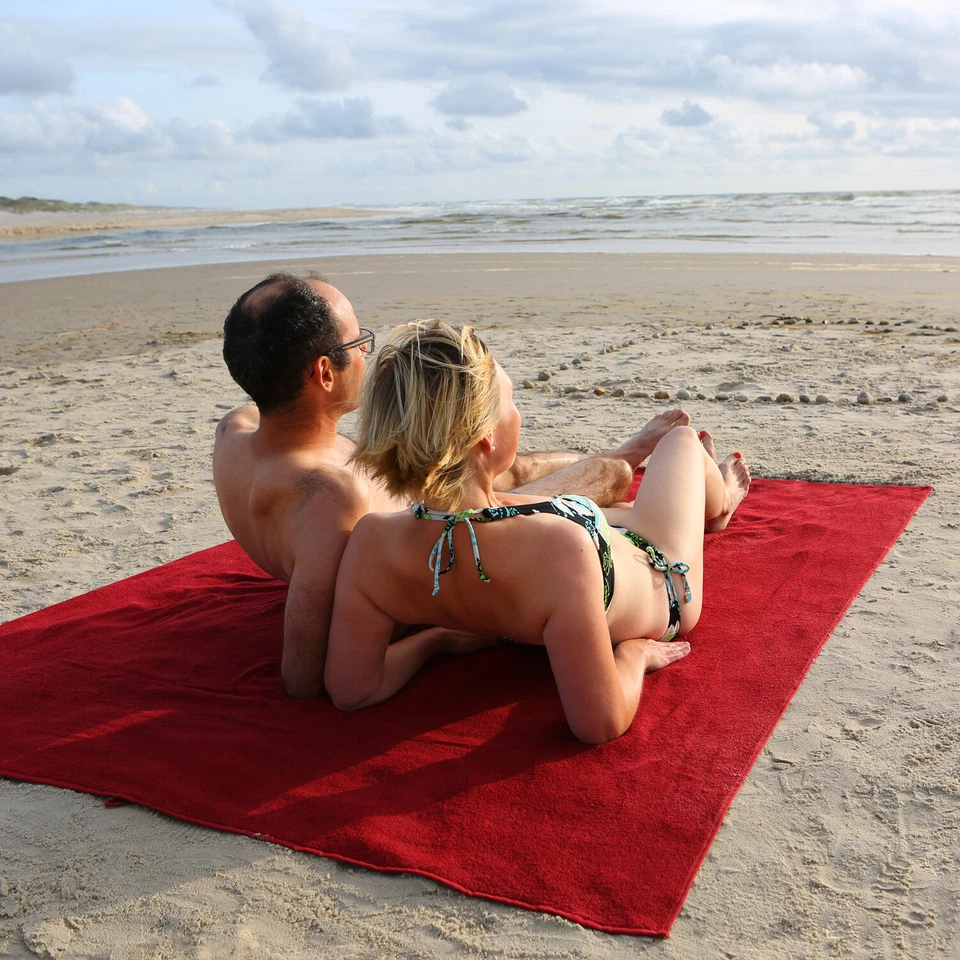 Beach towel XXL towel bath towel sauna towel in plus size 100x220 or 155x220  - Image 1 of 1