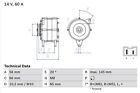 Lichtmaschine Generator Lima BOSCH 0 986 037 321 +71.40€ Pfand für CLIO RENAULT