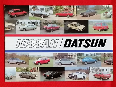 1982 NISSAN/DATSUN Sales Brochure 280ZX 280C Laurel Bluebird Stanza Sunny Micra - Image 1 of 4