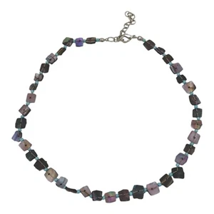 Collar Gargantilla Abulón Seashell Chip Púrpura Cuentas Boho Playa Surfista Natural - Imagen 1 de 5