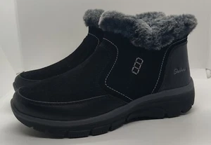 Skechers Easy Going Warm Escape Damenschuhe Stiefel Größe 7,5 schwarz - Bild 1 von 10