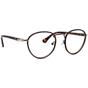 Persol Eyeglasses 2410-V-J 992 Brown Havana Round Frame Italy 49[]20 140 - Afbeelding 1 van 6