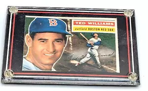 Ted Williams 1956 Topps Baseballkarte #5 Boston Red Sox HOF - Bild 1 von 11
