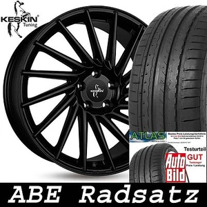 19" ABE Keskin KT17 Hurricane Matt Black 225/35 Atlas für Audi TT Cabrio 8S - Bild 1 von 5