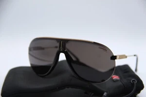 NEW CARRERA SUPERCHAMPION 2M22K BLACK GOLD AUTHENTIC SUNGLASSES W/CASE 99-01 - Picture 1 of 5