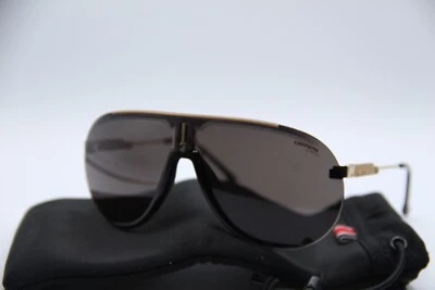 NEW CARRERA SUPERCHAMPION 2M22K BLACK GOLD AUTHENTIC SUNGLASSES W/CASE 99-01 - Image 1 of 4