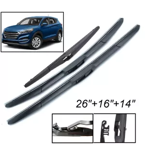 Für Hyundai Tucson 3 MK3 2016-2020 Scheibenwischer Wischerblätter Vorne Hinten - Picture 1 of 6