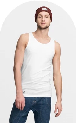 Everlast Masculino (2) Pacote com 3 A Tanque de Algodão Essentials Sem Etiqueta Respirável Tamanho G NOVO - Imagem 1 de 4