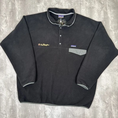 Suéter polar Patagonia Synchilla Snap-T para hombre XXL negro para exteriores Foto 1 de 4