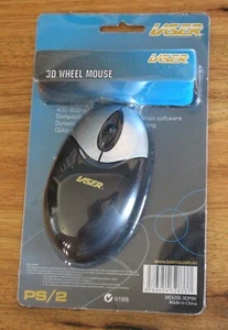 Vintage LASER PS/2 New Old Stock 3D Wheel Mouse 3DPBK Unused - Picture 1 of 4