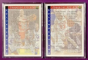 Michael Jordan Cards 1992-93 Upper Deck Checklists #419-420 RARE MJ GOAT NICE! - Picture 1 of 8