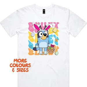 Easter T-Shirt, Bluey T-Shirt, Custom Bluey T-Shirt, Bluey Easter Bunny T-Shirt - Picture 1 of 9
