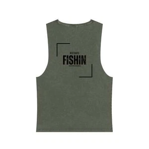 Beef baits fishing Australia Fishin print Stonewash Tank Top - Bild 1 von 12